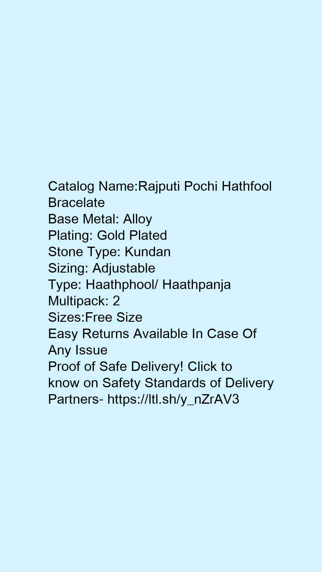 Rajputi Pochi Hathfool Bracelate