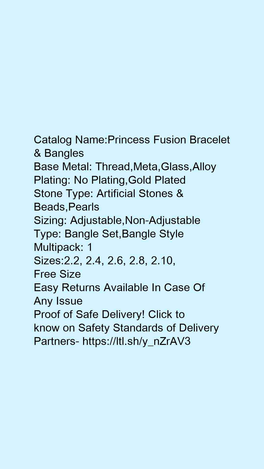 Princess Fusion Bracelet & Bangles - Faritha