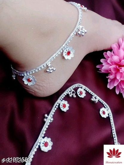 Shimmering Fancy Women Anklets & Toe Rings - Faritha