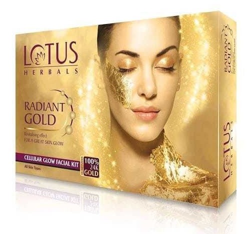 Lotus herbals radiand gold facial kit big (peck of 1)* - Faritha