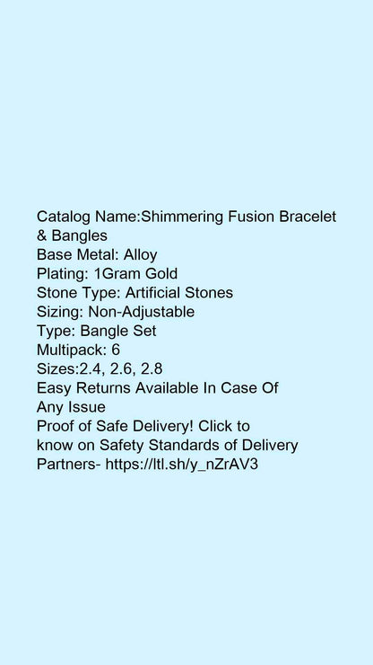 Shimmering Fusion Bracelet & Bangles - Faritha