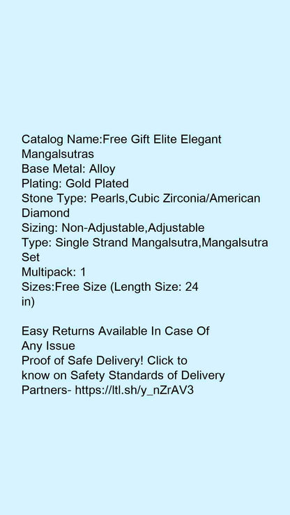 Free Gift Elite Elegant Mangalsutras - Faritha