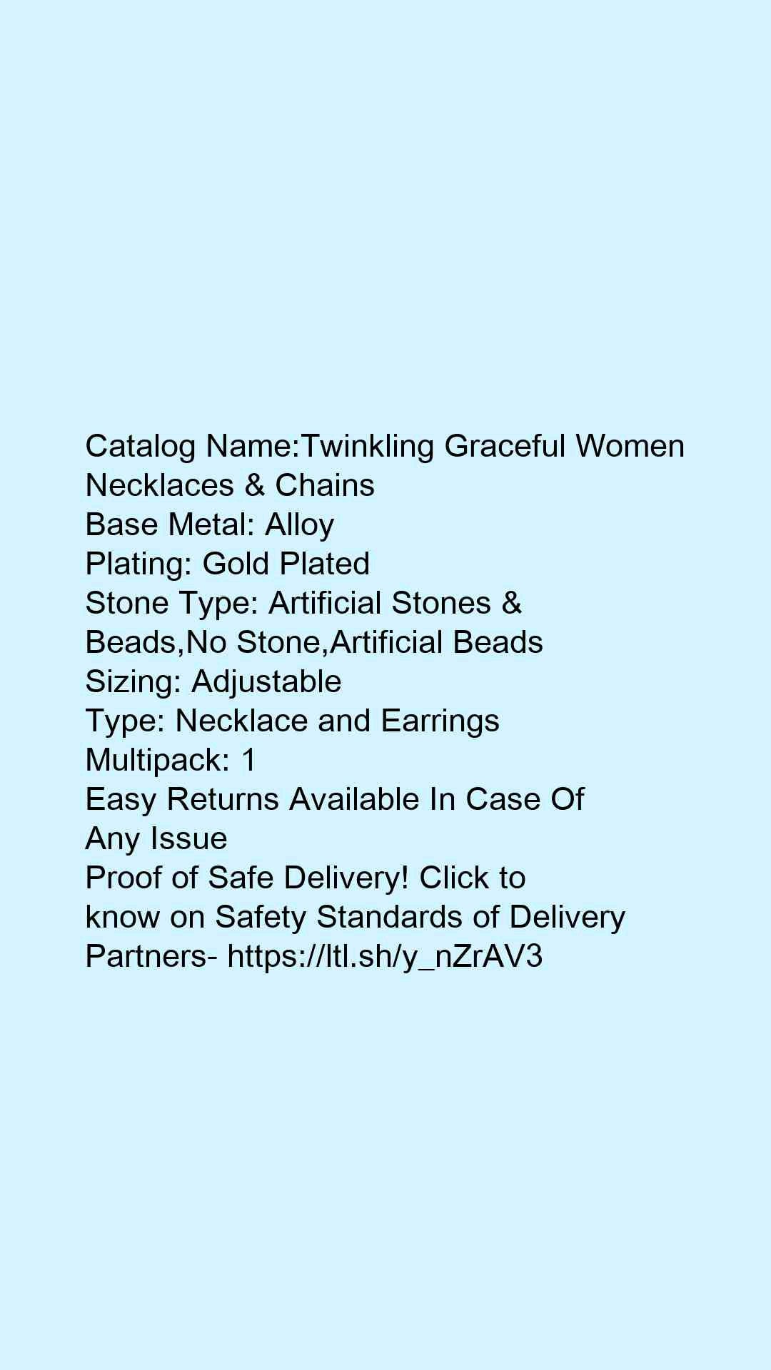 Twinkling Graceful Women Necklaces & Chains