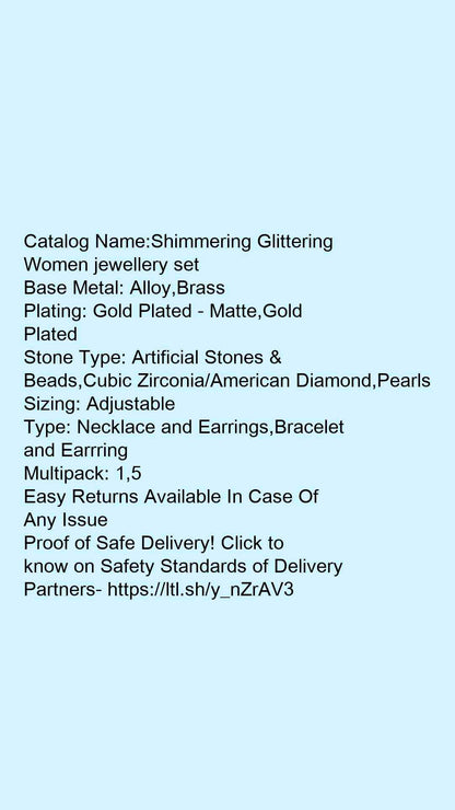 Shimmering Glittering Women jewellery set - Faritha