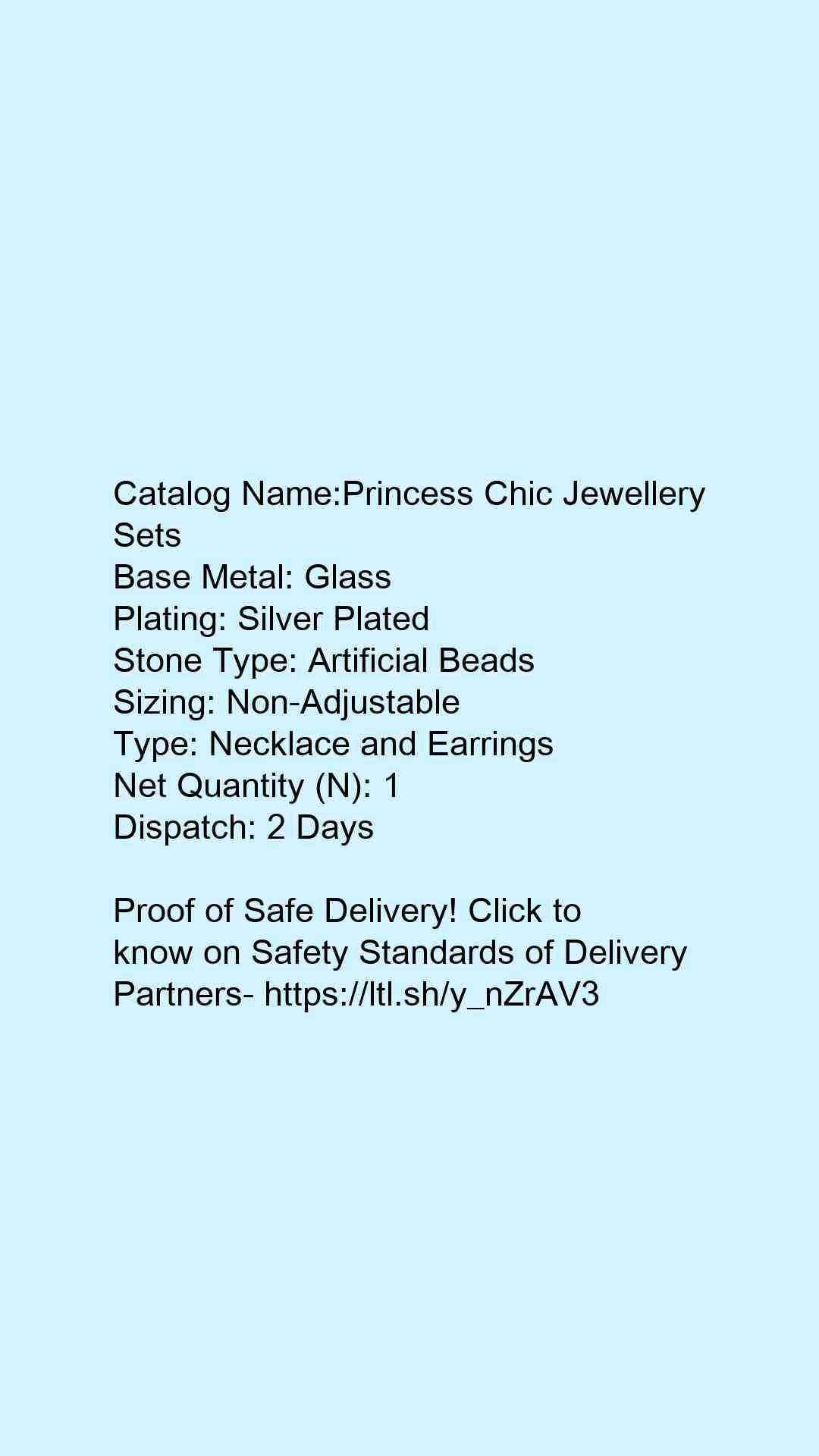 Princess Chic Jewellery Sets - Faritha