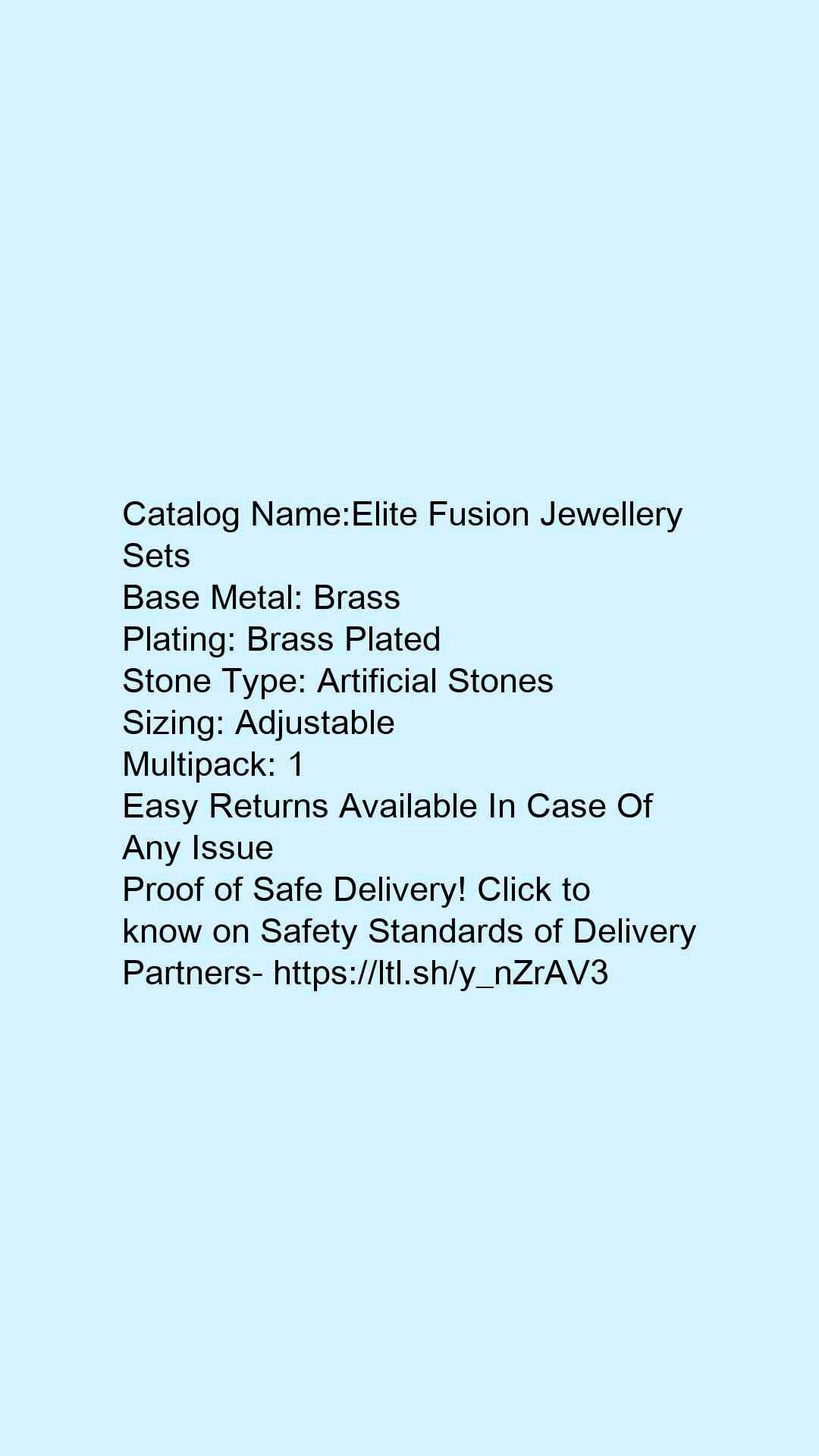 Elite Fusion Jewellery Sets