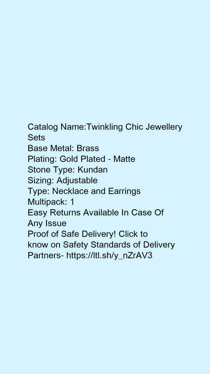 Twinkling Chic Jewellery Sets - Faritha