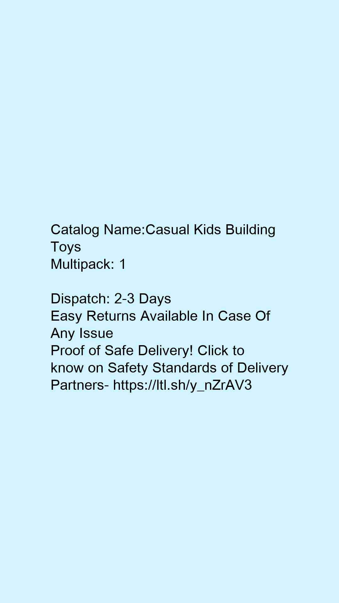 Casual Kids Building Toys - Faritha