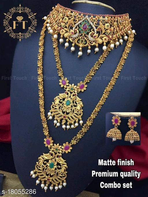 Peacock necklace Elite Unique Jewellery Set - Faritha