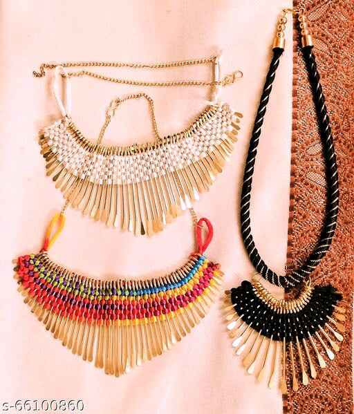 Shimmering colourful necklace - Faritha