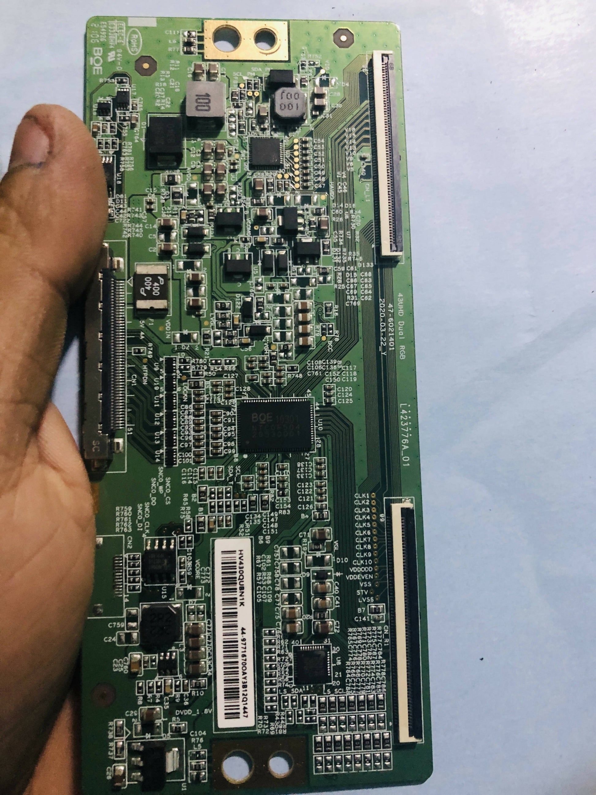 Multiple HV430QUB-N4K T-Con Boards for sale