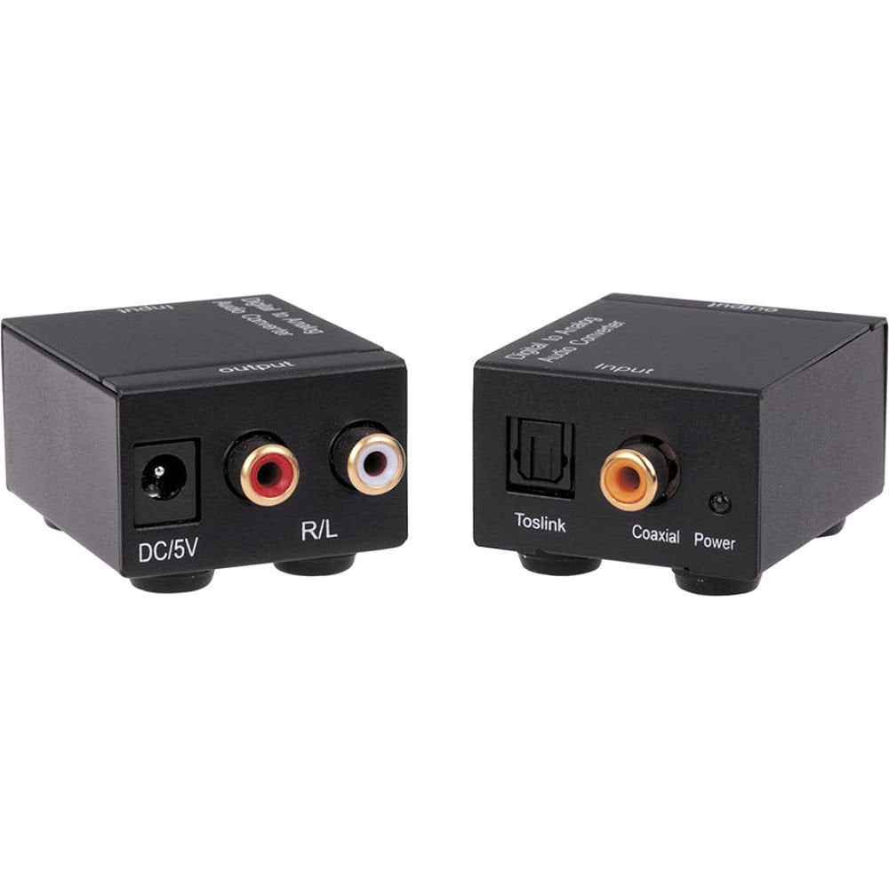 Optical to RCA DAC Audio Adapter for TVs and Home Theatres