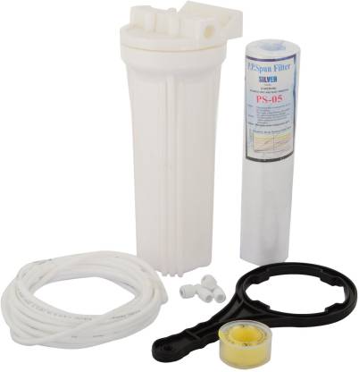Prefilter Set with Spun Filter, Teflon Tape, Wrench and Water Tube suitable for all Model RO Water Purifier - Faritha