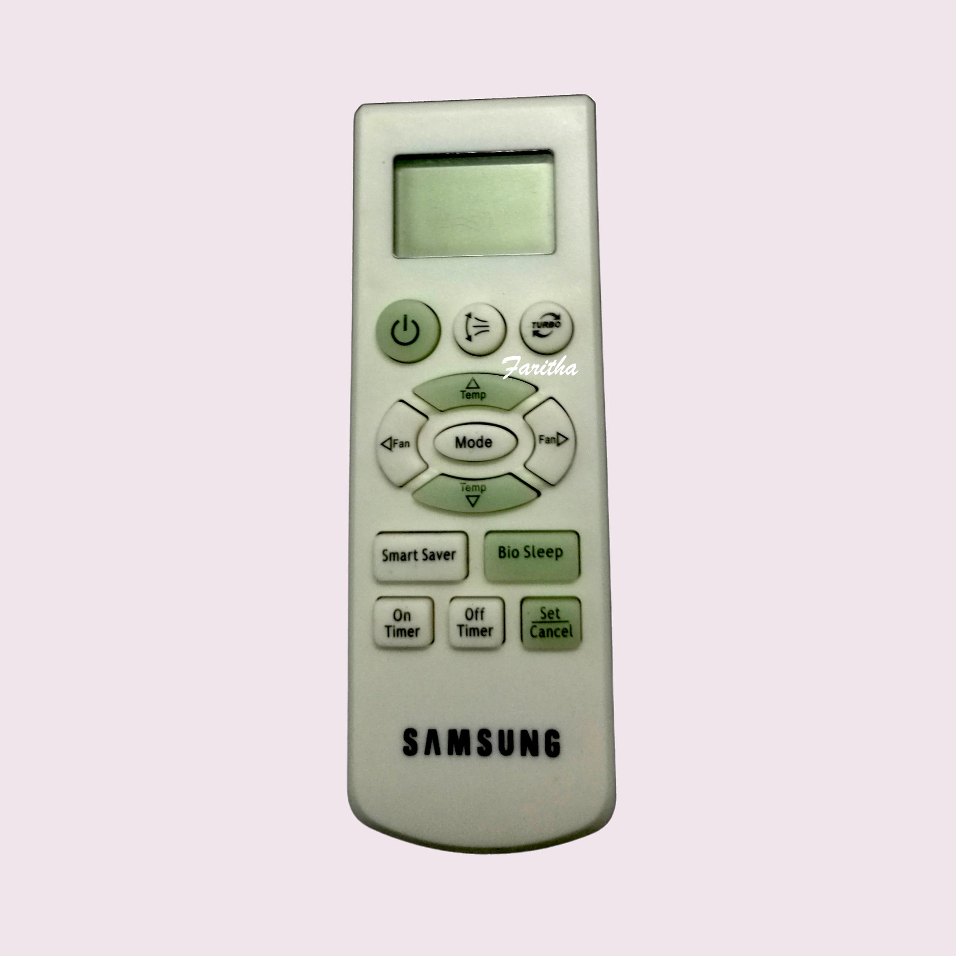 Samsung AC Remote 58 AC68 packaging — compatible replacement India Faritha 2026