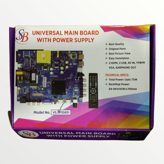 SP35851 32-Inch Android Smart TV Motherboard with Remote – Universal Board