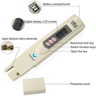 Digital Water Testing TDS Meter to Measure Water Purity/TDS/Temp/PPM - Faritha