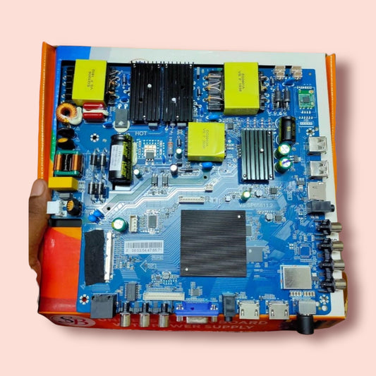 Universal Android 4K Smart TV Main Board VS.SP65811.2 with Remote for 50–65 Inch TVs
