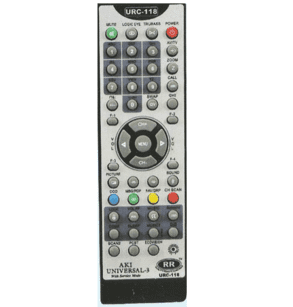 Akai universal TV Remote suitable for all Company TVs URC 118 - Faritha