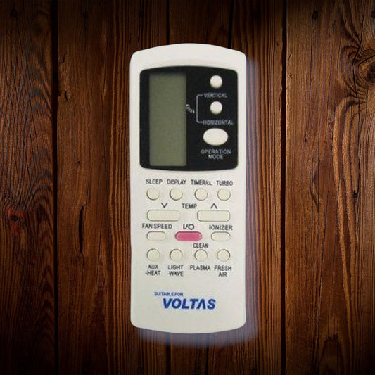 Voltas AC Remote 88 AC15 front view — compatible Voltas split AC India Faritha 2026