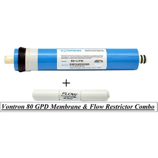 Vontron 80 Gpd Membrane with Flow Resister 450 ml - Faritha