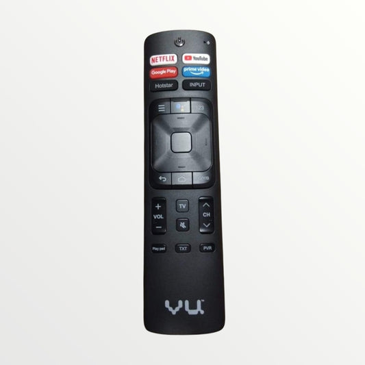 VU Smart TV Remote with Voice Control – Compatible with Netflix, YouTube, Prime Video, Hotstar & Google Play
